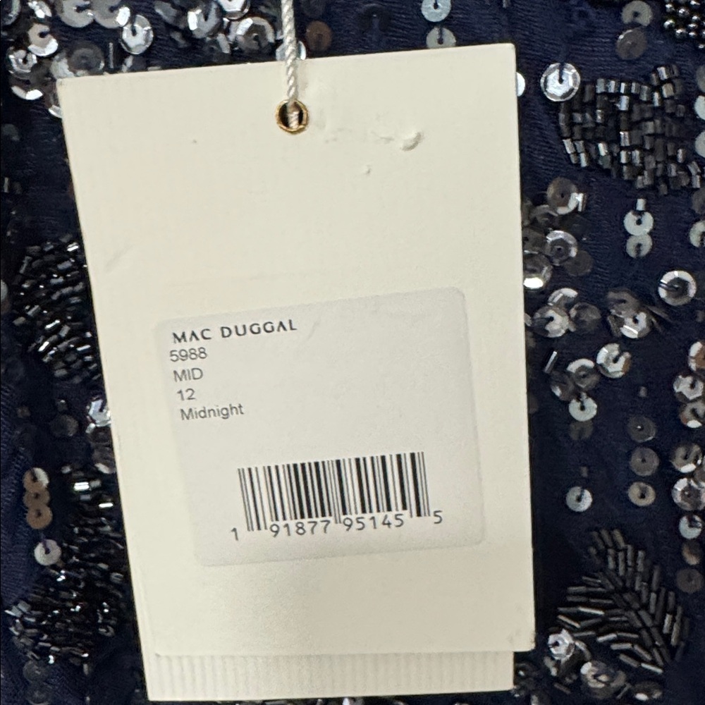 Mac Duggal Embellished High Neck Long Sleeve Midi Dress
Size 12 Brand NWT - Picture 11 of 14